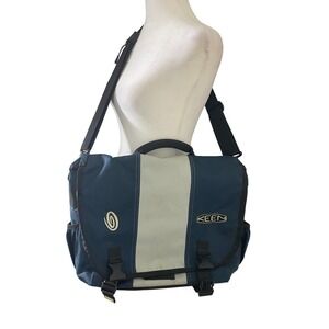 Vintage Timbuk2 Commute Classic Messenger Bag Blue Grey Padded Laptop Gorpcore